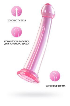 Нереалистичный фаллоимитатор Jelly Dildo XL Toyfa Basic, TPE, Розовый, 22 см